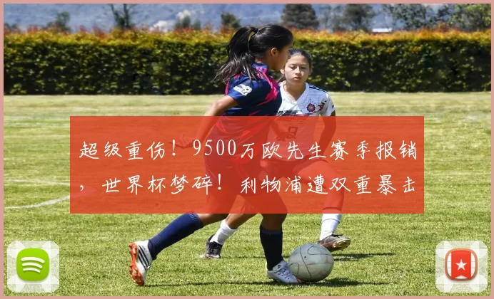 超级重伤！9500万欧先生赛季报销，世界杯梦碎！利物浦遭双重暴击